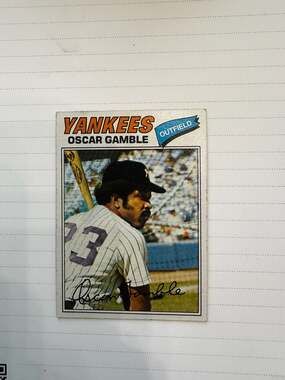 1977 Topps Oscar Gamble #505 New York Yankees Baseball Card
